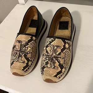 Tory Burch snakeskin espadrilles